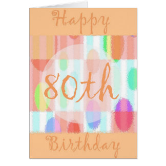 80th Birthday Greeting Cards | Zazzle