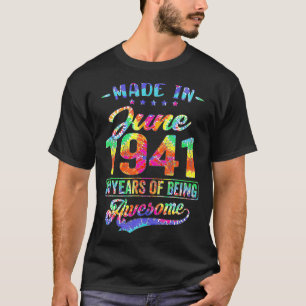 Happy 80th Birthday Decoration Made In June 1941  T-Shirt