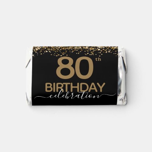 Happy 80th Birthday Fun Bold Confetti Hersheys Mi Hersheys Miniatures