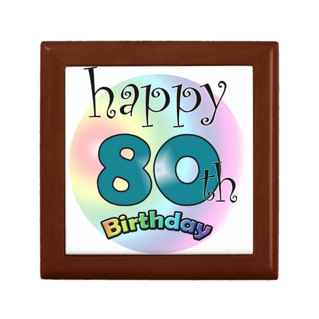 Happy 80th Birthday Gift Box (Front)