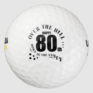 Happy 80th Birthday Golf Balls