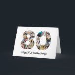 Happy 80th Birthday Number 80 Custom Photo Collage Card<br><div class="desc">Mark eighty years of wonderful memories and adventures with this captivating 80th Birthday Number Photo Collage. This customizable template is the perfect blend of creativity and sentiment, allowing you to create a truly memorable gift for your loved one's special day. Capture the essence of incredible years in a single masterpiece...</div>