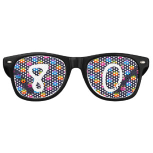 Happy 80th Birthday Retro Sunglasses