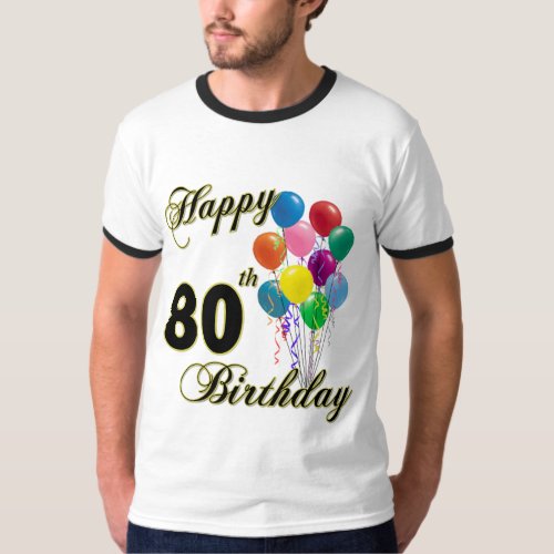 Happy 80th Birthday T_Shirt