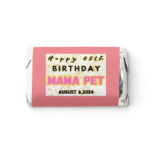 Happy 85th Birthday chocolate bar wrapper
