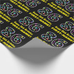 [ Thumbnail: Happy 86th Birthday, Fun Colorful Stars Pattern 86 Wrapping Paper ]