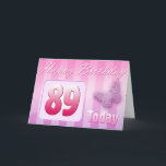 Happy 89th Birthday Grand Mother Great-Aunt Mom Card<br><div class="desc">Greeting side 1: Congratulations on your birthday. Greeting side 2: Thinking of you with love on your birthday and wishing you everything that brings you happiness & joy today and always.</div>