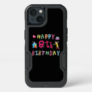 Happy 8th Birthday. 8 year b-day. iPhone 13 Case