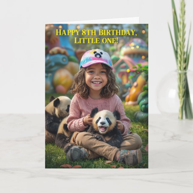 Happy 8th Birthday Card (Front)