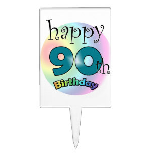 Happy 90th Birthday Cake Topper