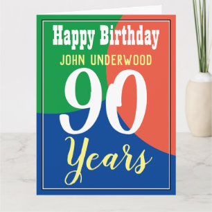 Happy 90th Birthday Card