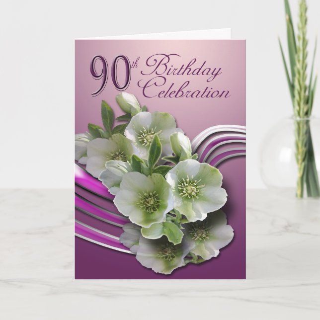 Happy 90th Birthday Greeting Card (Front)