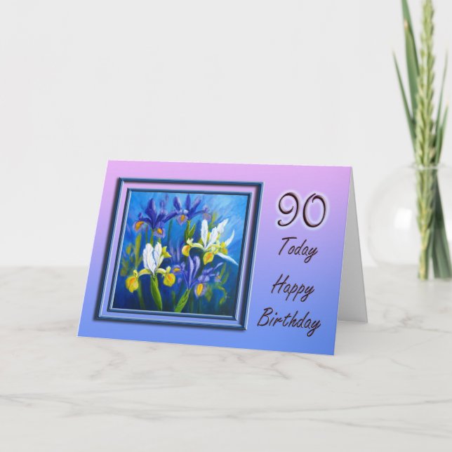 Happy 90th Birthday Greeting Card (Front)