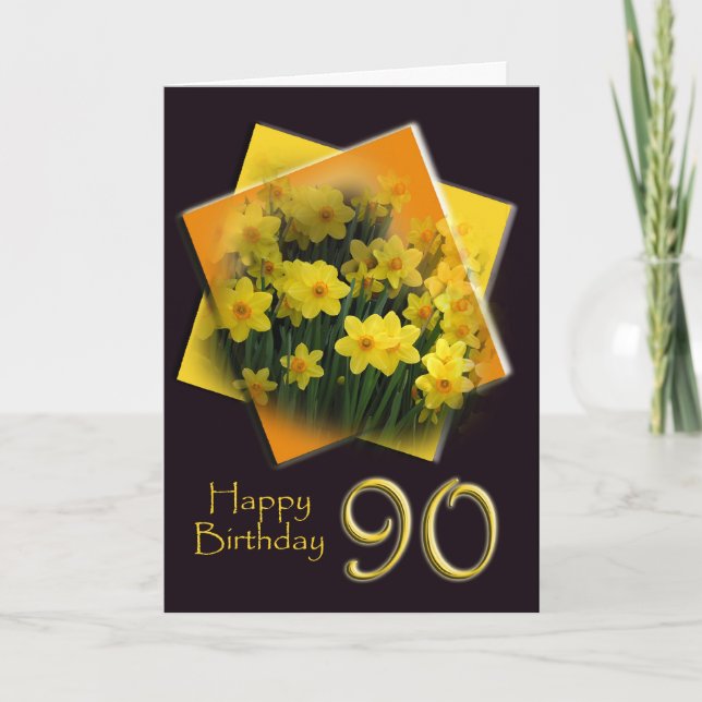 Happy 90th Birthday Greeting Card (Front)