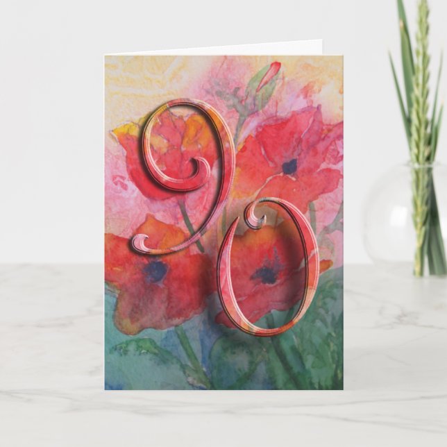 Happy 90th Birthday Greeting Card (Front)