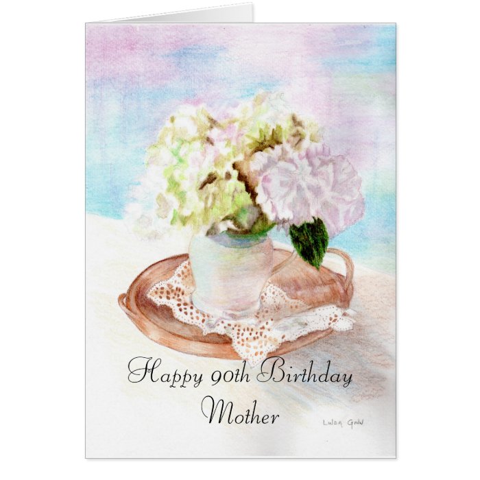 Happy 90th Birthday Mother Greeting Card
