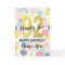 Happy 92nd Birthday Pastel Rainbow Gold Woman