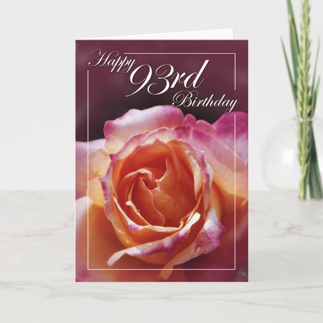 Happy 93rd Birthday! Card (Front)