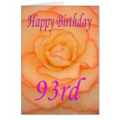 Happy 93rd Birthday Flower (Front)
