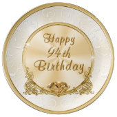 Happy 94th Birthday Gifts, Happy Birthday Plate (Front)