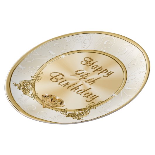 Happy 94th Birthday Gifts, Happy Birthday Plate (Side)