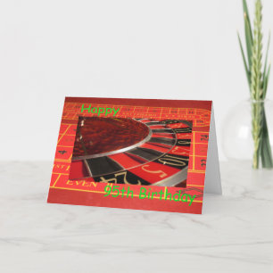 Happy 95th Birthday Roulette Wheel Card