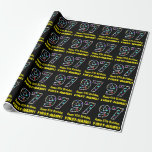[ Thumbnail: Happy 97th Birthday, Fun Colorful Stars Pattern 97 Wrapping Paper ]