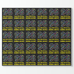 [ Thumbnail: Happy 98th Birthday, Fun Colorful Stars Pattern 98 Wrapping Paper ]