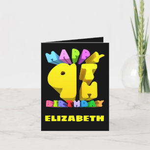 Happy 9th Birthday Card