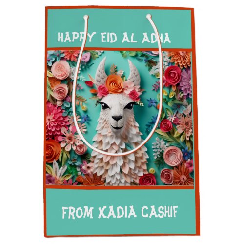 Happy Adha Eid_ Bakra Eid Sheep Medium Gift Bag