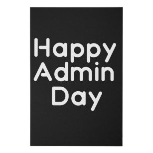 Happy Admin day. Administrative professionals day Faux Canvas Print