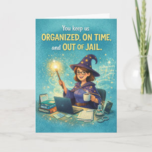 Happy Admin Pro Day - You're a Wizard! Card
