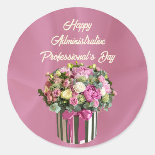 Happy Administrative Professional's Day 2025 Classic Round Sticker