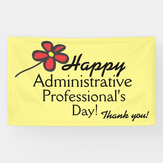 Happy Administrative Professional's Day Banner (Horizontal)