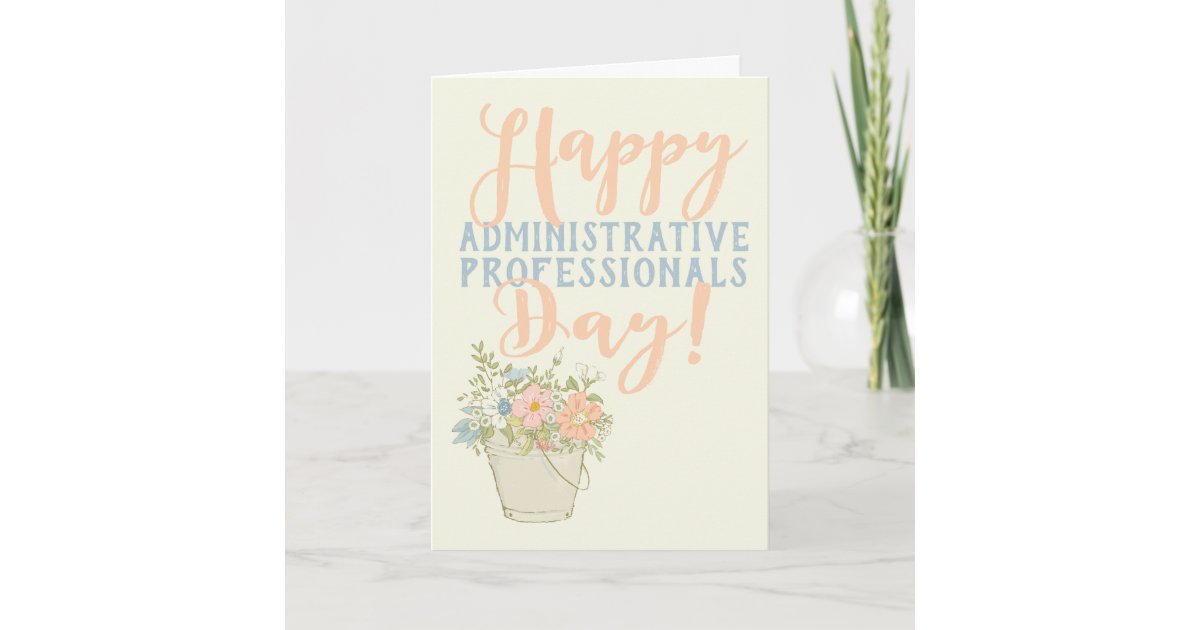 happy-administrative-professional-s-day-card-zazzle for Administrative Assistant Day Cards Free Printable Happy Administrative Professional's Day Card | Zazzle for Administrative Assistant Day Cards Free Printable
