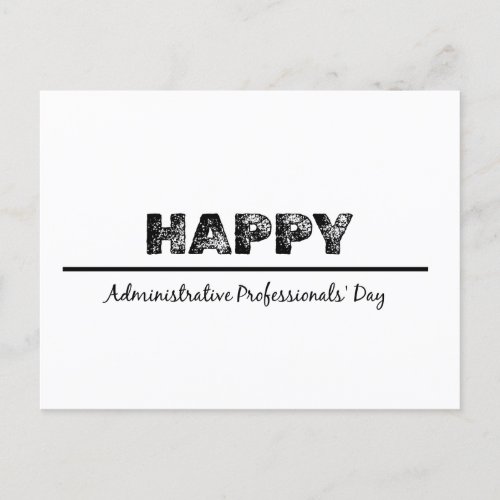 Happy Administrative Professionals Day Postcard