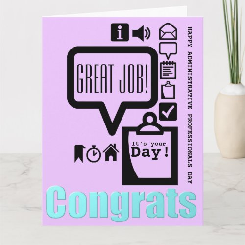 Happy Administrative Professionals Days L greeting Card