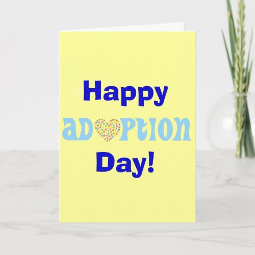 Happy Adoption Day Card