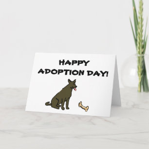 Happy Adoption Day Dog Card