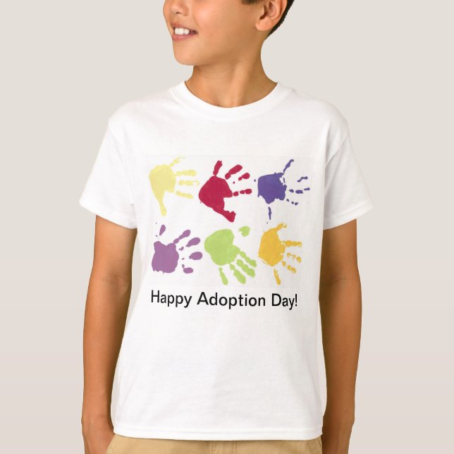Happy Adoption Day Kids T-shirt (Front)