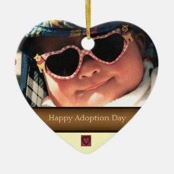 Happy Adoption Day Photo Ornament by AdoptionGiftStore at Zazzle