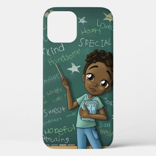 Happy African American Boy iPhone 12 Case