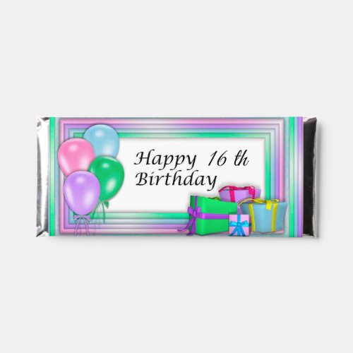Happy Age Customized Birthday Hershey Bar Favors