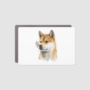 Happy Akita Dog  Car Magnet