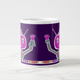 Happy Alien Robot Giant Coffee Mug