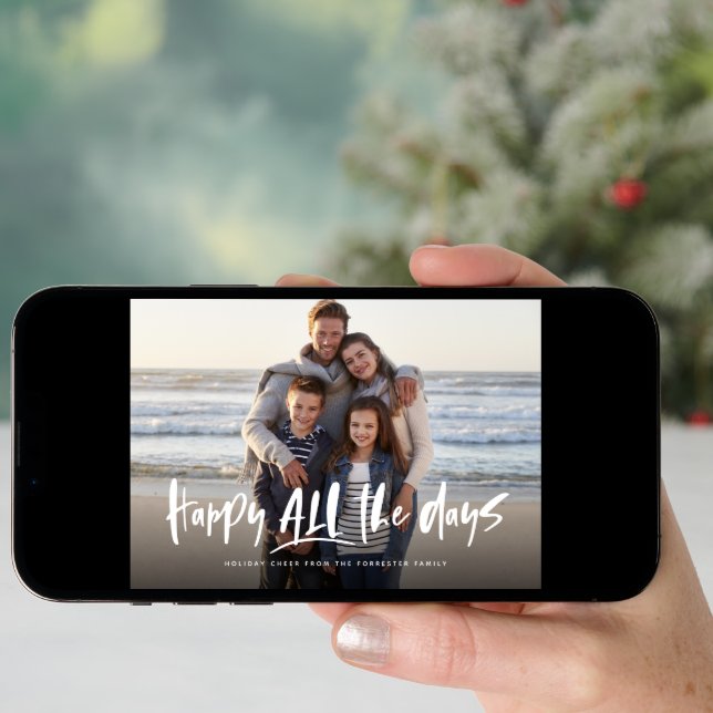 Happy all the days holiday photo card (Front Digital)