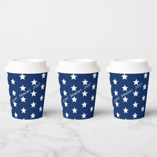 Happy American USA Flag 4th of July Personalize Paper Cups