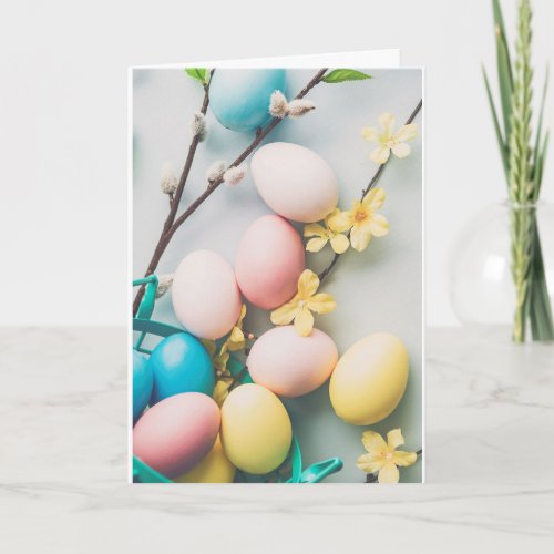 HAPPY AND BLESSED EASTER WISHES CARD