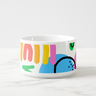 Happy and colorful abstract designs bowl