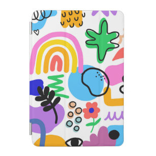 Happy and colorful abstract designs iPad mini cover